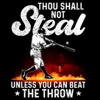 Thou Shall Not Steal Unless You Can Beat The Throw Baseball Gift Impact Tech Backpack