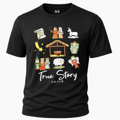 True Story Nativity Christmas Jesus Faith Based Christmas Performance Shirt