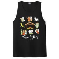 True Story Nativity Christmas Jesus Faith Based Christmas PosiCharge Competitor Tank