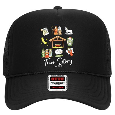 True Story Nativity Christmas Jesus Faith Based Christmas Trucker Hat
