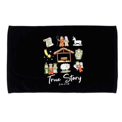 True Story Nativity Christmas Jesus Faith Based Christmas Microfiber Hand Towel