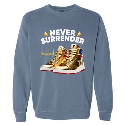 Trump Sneakers Never Surrender Garment-Dyed Sweatshirt