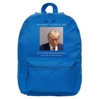 Trump Supporter Not Guilty Donald Trump Mugshot 16 in Basic Backpack