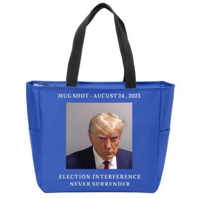 Trump Supporter Not Guilty Donald Trump Mugshot Zip Tote Bag