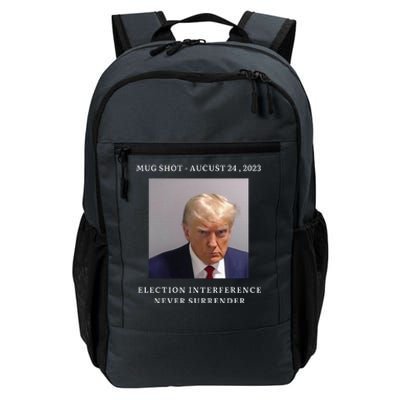 Trump Supporter Not Guilty Donald Trump Mugshot Daily Commute Backpack