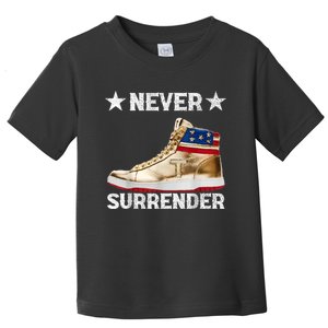 Trump Sneakers Never Surrender Pro Trump Toddler T-Shirt