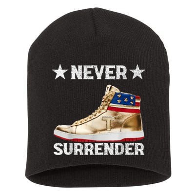 Trump Sneakers Never Surrender Pro Trump Short Acrylic Beanie