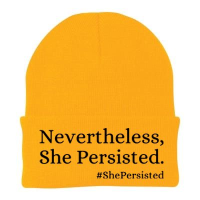 That Says Nevertheless She Persisted Knit Cap Winter Beanie