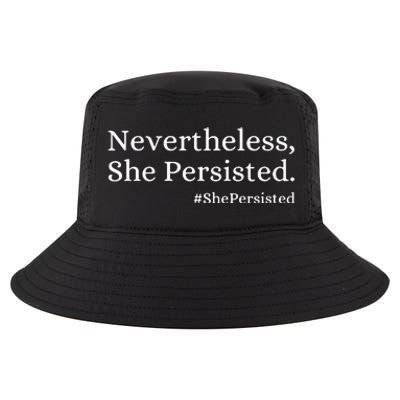 That Says Nevertheless She Persisted Cool Comfort Performance Bucket Hat