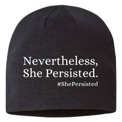 That Says Nevertheless She Persisted Sustainable Beanie