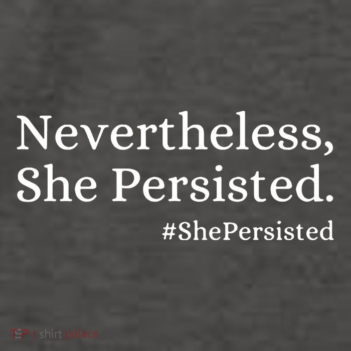 That Says Nevertheless She Persisted Vector Backpack