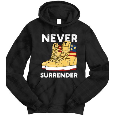 Trump Sneakers Never Surrender Pro Trump Sneakers Tie Dye Hoodie