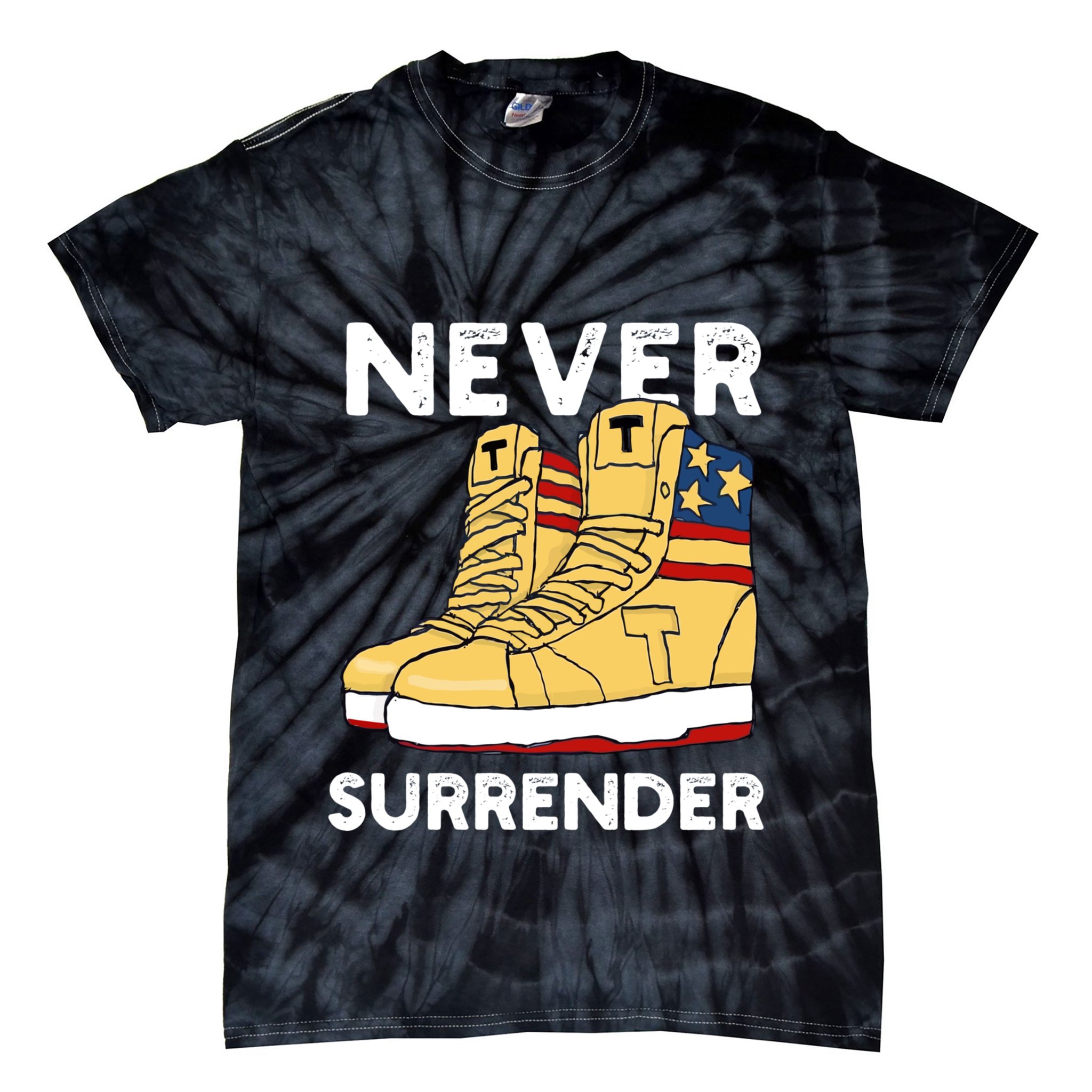 Trump Sneakers Never Surrender Pro Trump Sneakers Tie-Dye T-Shirt