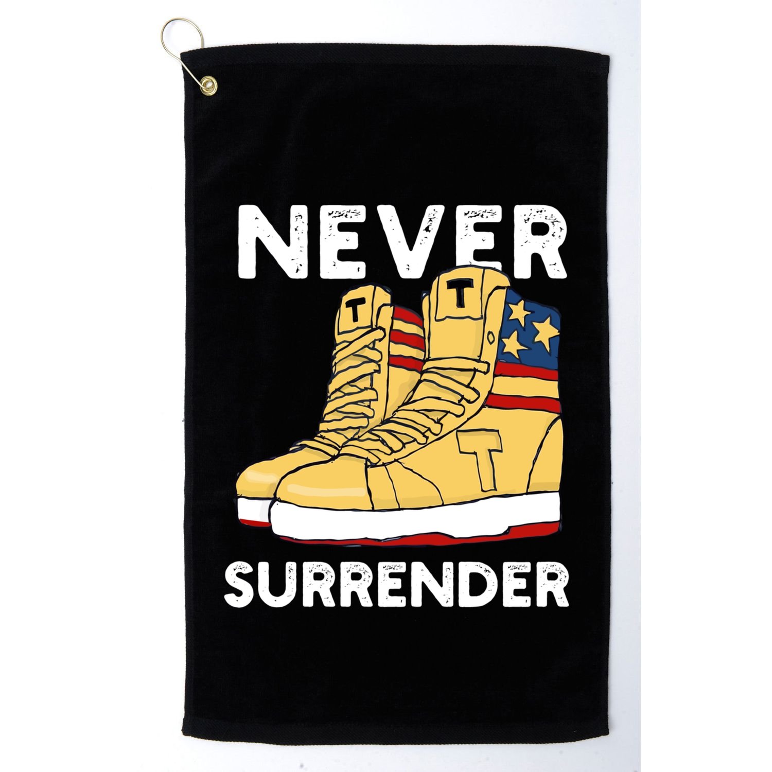 Trump Sneakers Never Surrender Pro Trump Sneakers Golf Towel