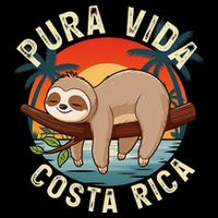 Tropical Sunset Nature Sloth Costa Rica Pura Vida Beach Gift 16 in Basic Backpack