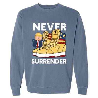 Trump Sneakers Never Surrender Pro Trump Sneakers Garment-Dyed Sweatshirt