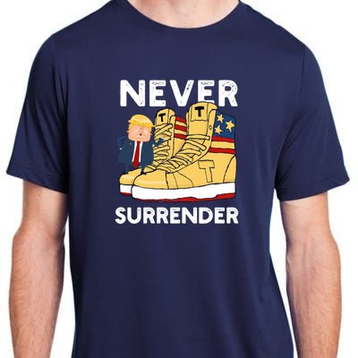 Trump Sneakers Never Surrender Pro Trump Sneakers Adult ChromaSoft Performance T-Shirt