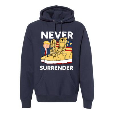 Trump Sneakers Never Surrender Pro Trump Sneakers Premium Hoodie