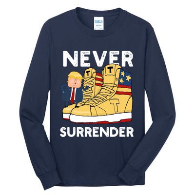 Trump Sneakers Never Surrender Pro Trump Sneakers Tall Long Sleeve T-Shirt