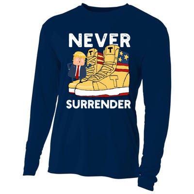 Trump Sneakers Never Surrender Pro Trump Sneakers Cooling Performance Long Sleeve Crew