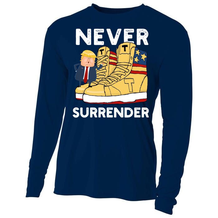 Trump Sneakers Never Surrender Pro Trump Sneakers Cooling Performance Long Sleeve Crew