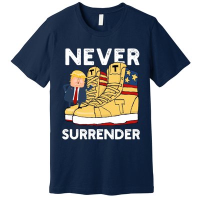 Trump Sneakers Never Surrender Pro Trump Sneakers Premium T-Shirt