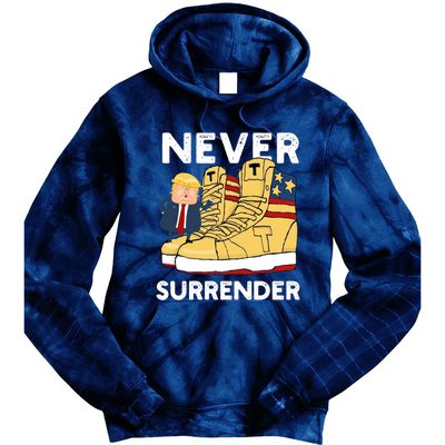 Trump Sneakers Never Surrender Pro Trump Sneakers Tie Dye Hoodie