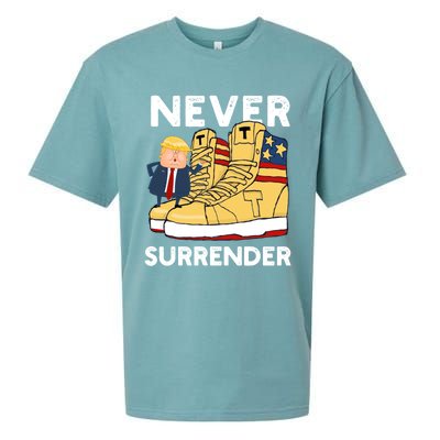 Trump Sneakers Never Surrender Pro Trump Sneakers Sueded Cloud Jersey T-Shirt