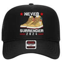 Trump Sneakers Never Surrender Pro Trump Sneakers High Crown Mesh Back Trucker Hat