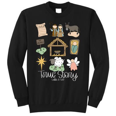 True Story Nativity Christmas Baby God Jesus Christian Sweatshirt