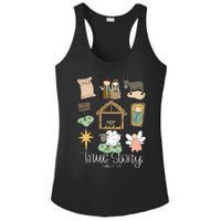 True Story Nativity Christmas Baby God Jesus Christian Ladies PosiCharge Competitor Racerback Tank