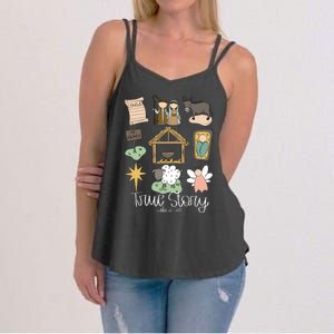 True Story Nativity Christmas Baby God Jesus Christian Women's Strappy Tank