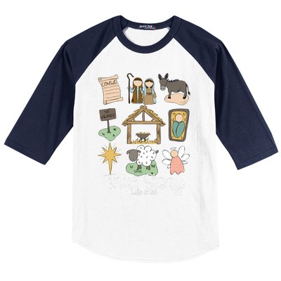 True Story Nativity Christmas Baby God Jesus Christian Baseball Sleeve Shirt