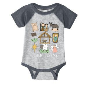 True Story Nativity Christmas Baby God Jesus Christian Infant Baby Jersey Bodysuit