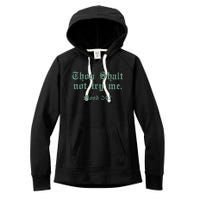 Thou Shall Not Try Me Mood 247 Women's Fleece Hoodie