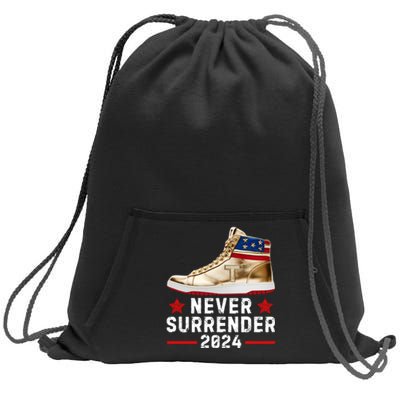 Trump Sneakers Never Surrender Pro Trump Sweatshirt Cinch Pack Bag