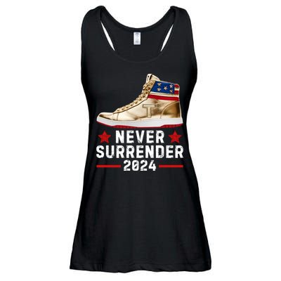 Trump Sneakers Never Surrender Pro Trump Ladies Essential Flowy Tank