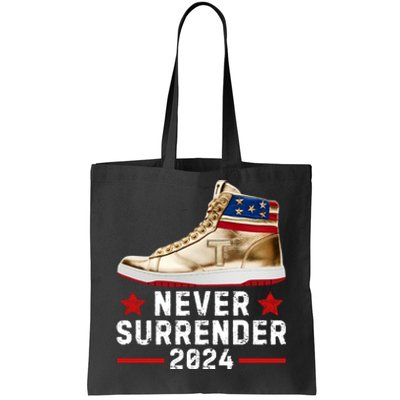 Trump Sneakers Never Surrender Pro Trump Tote Bag