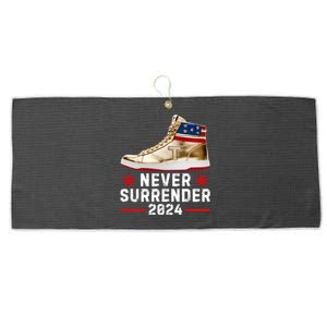 Trump Sneakers Never Surrender Pro Trump Large Microfiber Waffle Golf Towel