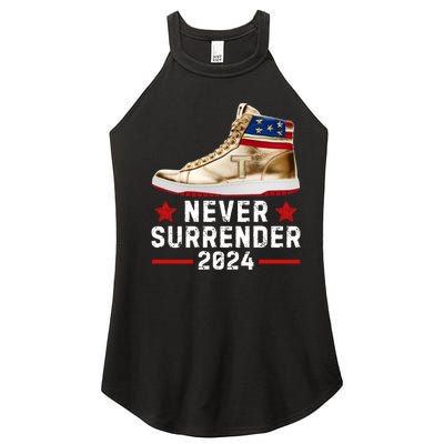 Trump Sneakers Never Surrender Pro Trump Women's Perfect Tri Rocker Tank