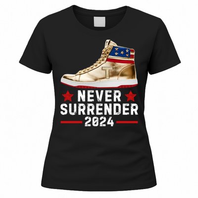 Trump Sneakers Never Surrender Pro Trump Women's T-Shirt