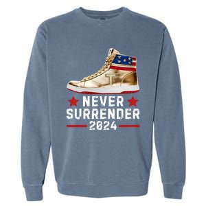 Trump Sneakers Never Surrender Pro Trump Garment-Dyed Sweatshirt