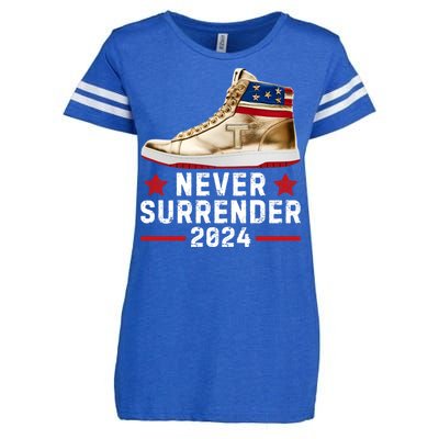 Trump Sneakers Never Surrender Pro Trump Enza Ladies Jersey Football T-Shirt