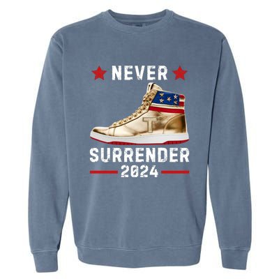 Trump Sneakers Never Surrender Pro Trump Garment-Dyed Sweatshirt