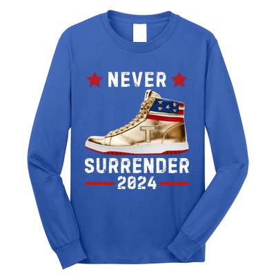 Trump Sneakers Never Surrender Pro Trump Long Sleeve Shirt