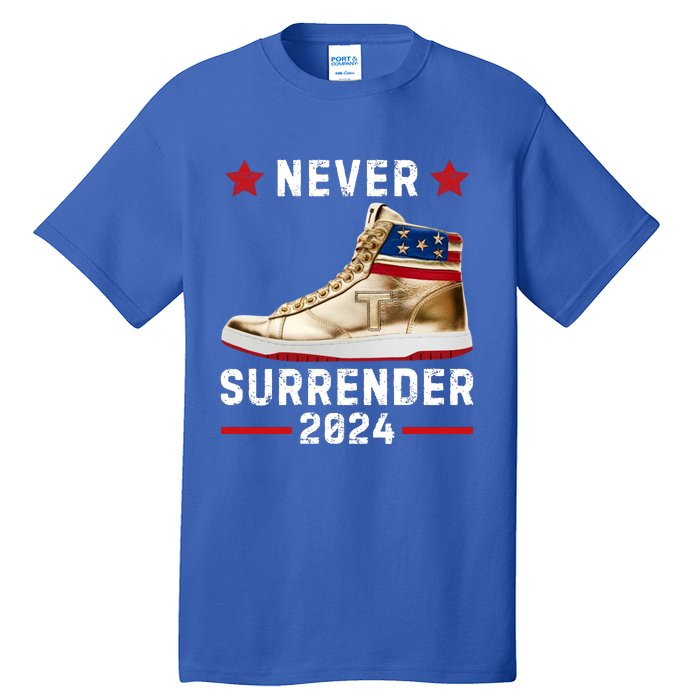 Trump Sneakers Never Surrender Pro Trump Tall T-Shirt