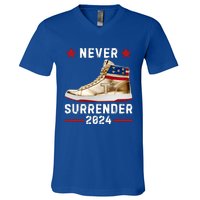 Trump Sneakers Never Surrender Pro Trump V-Neck T-Shirt