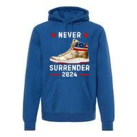 Trump Sneakers Never Surrender Pro Trump Premium Hoodie