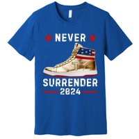 Trump Sneakers Never Surrender Pro Trump Premium T-Shirt