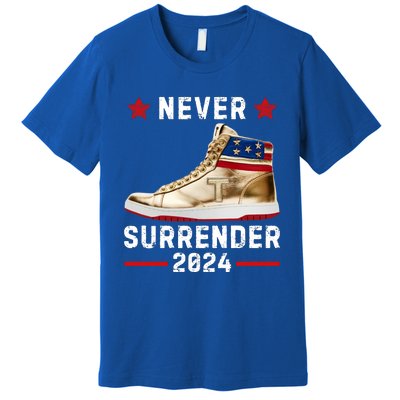 Trump Sneakers Never Surrender Pro Trump Premium T-Shirt